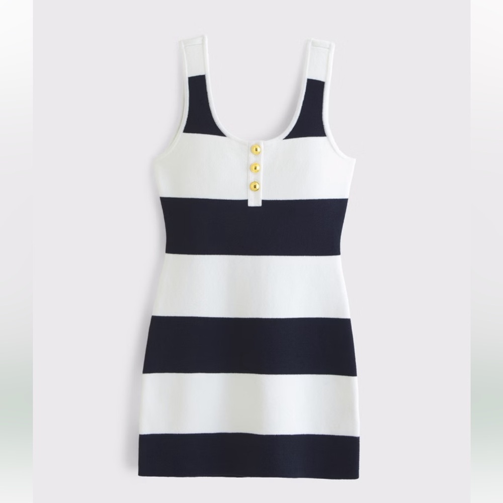 Abercrombie Vol. 28 Button Mini Sweater Dress NWT XXS